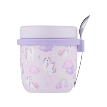300ml Viners Kids Believe Unicorn with Spoon Food Flask