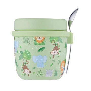 300ml Viners Kids Jungle Design with Spoon Food Flask