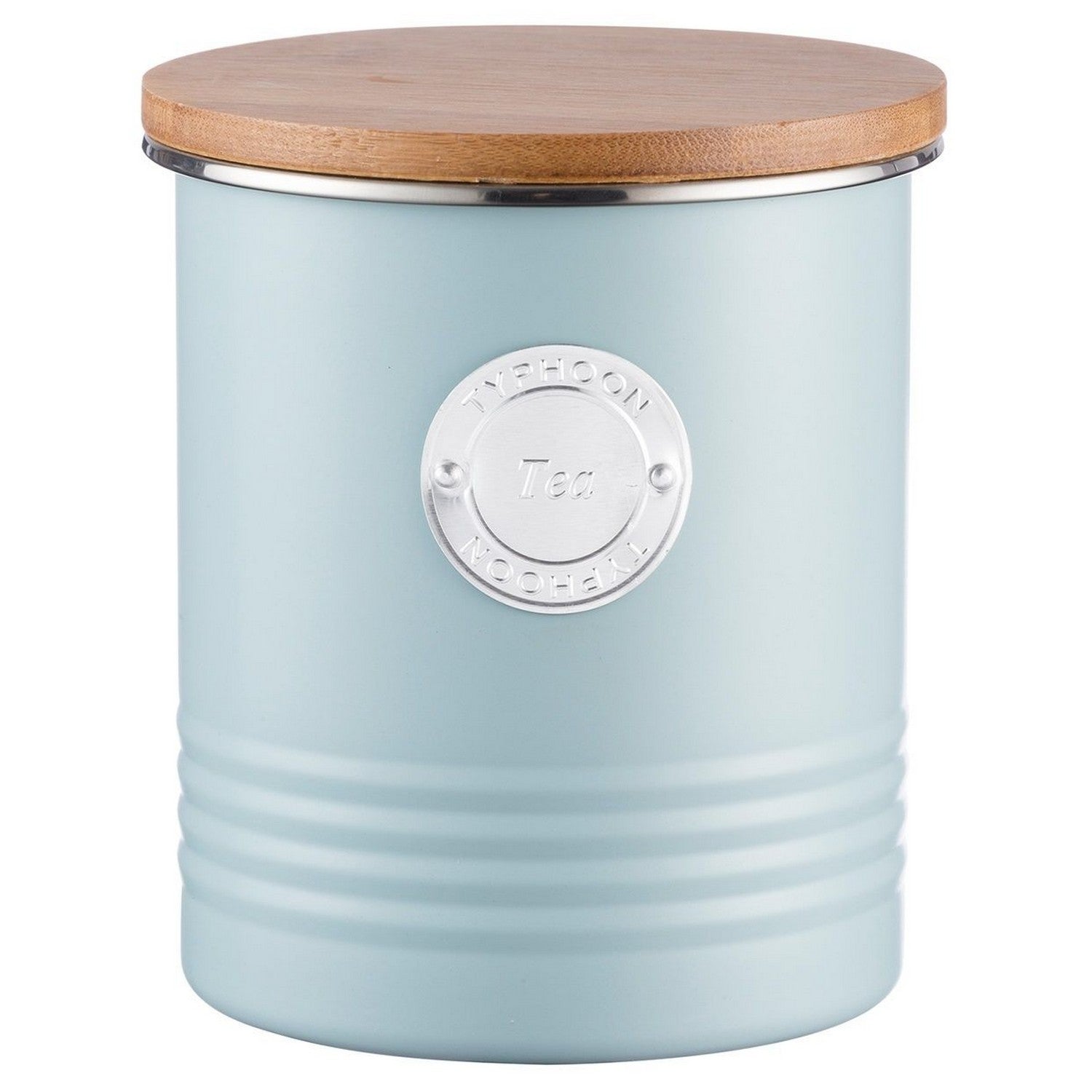 Typhoon Living Blue Tin Tea Canister