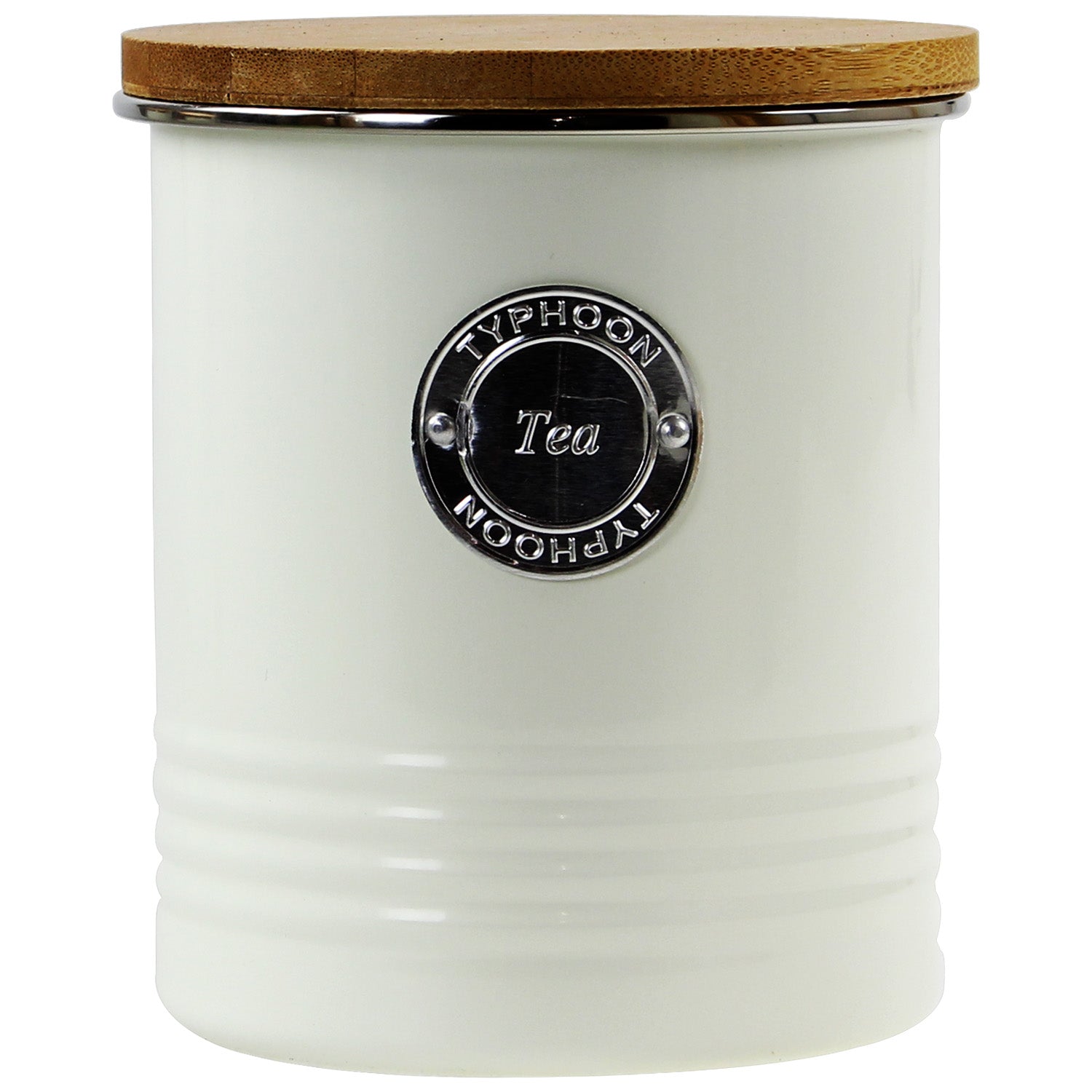 Typhoon Living Cream Stainless Steel Tea Canister