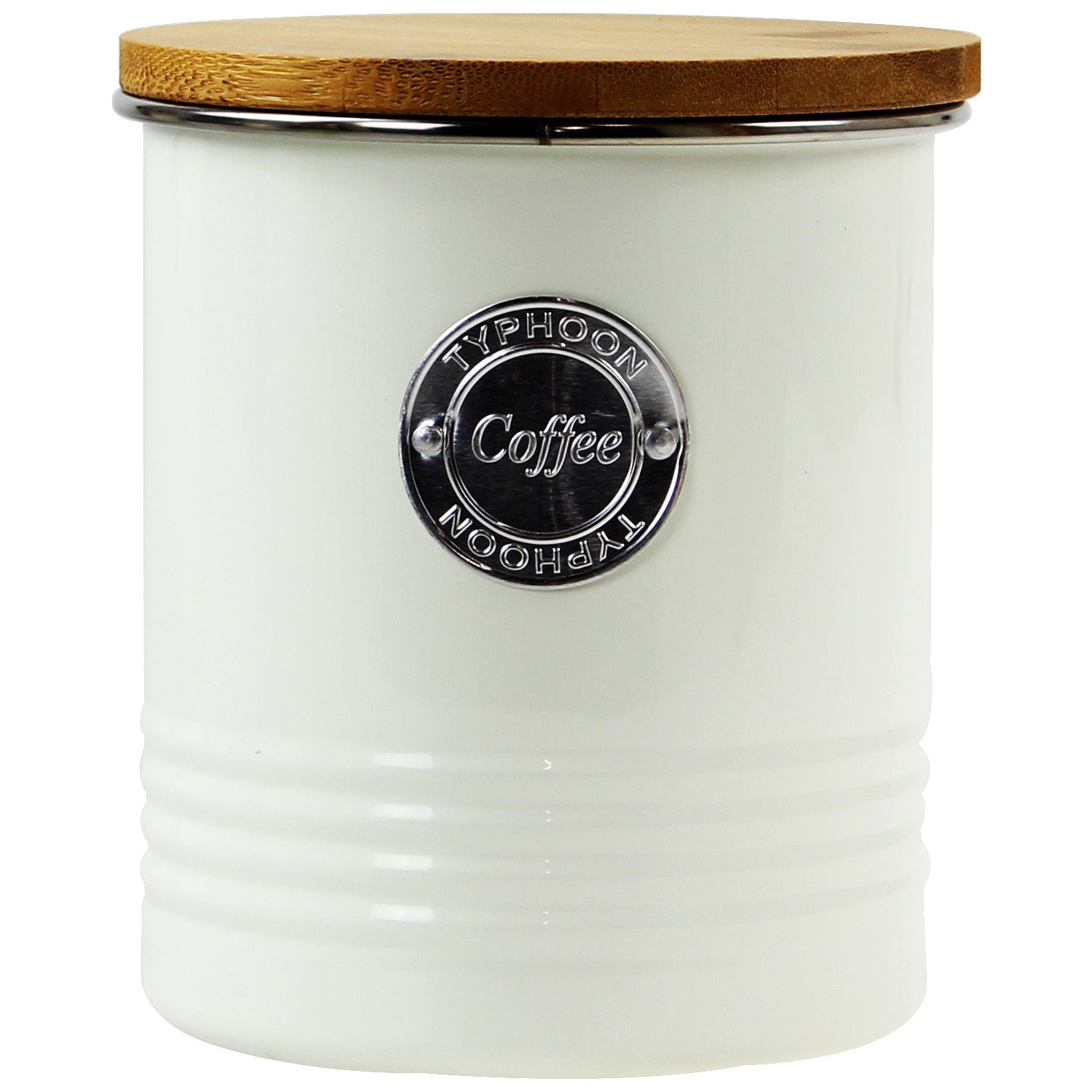 Typhoon Living Cream Steel Coffee Canister