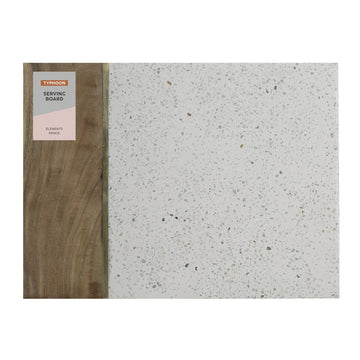 Elements Terrazzo/Acacia Rectangular Serving Board