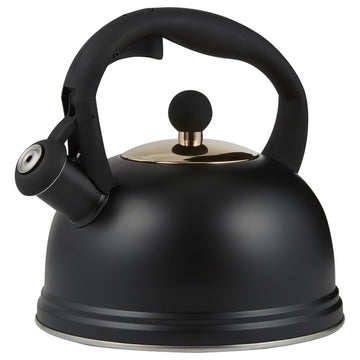 Otto Matte Black 2L Stainless Steel Whistling Kettle