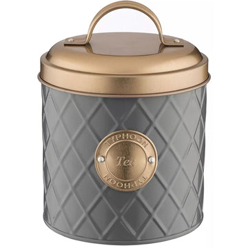 Typhoon Copper Grey Stainless Steel Tea Canister