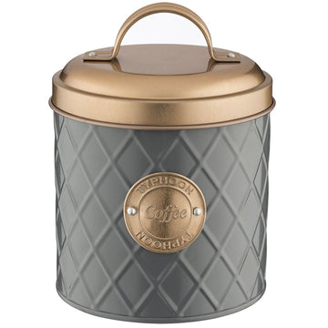 Typhoon Grey Copper Stainless Steel Coffee Canister