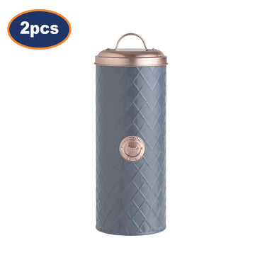 2Pcs Henrik Copper Grey Pasta Storage Jar