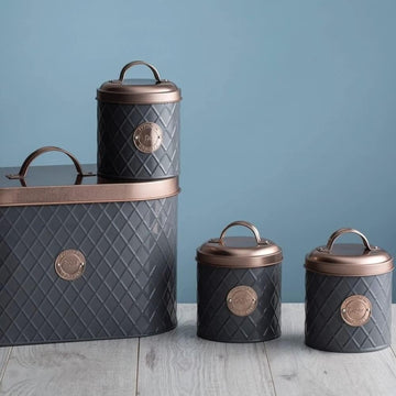 Henrik Copper Grey Pasta Storage Jar