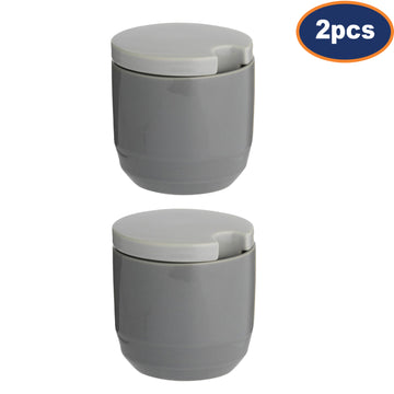 2Pcs Typhoon Cafe Concept Dark Grey Sugar Pot