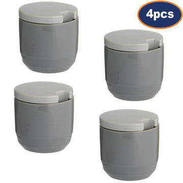 4Pcs Typhoon Cafe Concept Dark Grey Sugar Pot