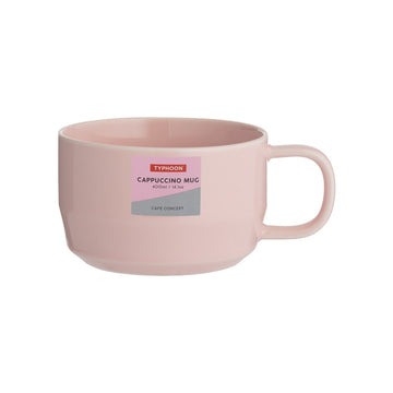 Typhoon Cafe Concept 400ml Pink Cappuccino Cup