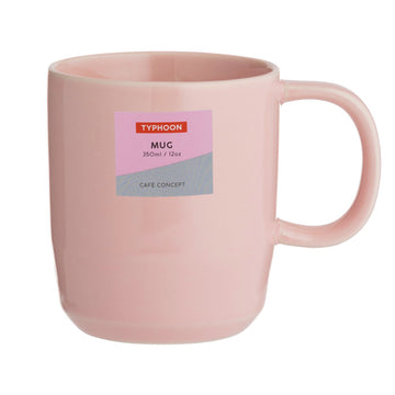 6Pcs Typhoon Cafe Concept 350ml Pink Mug