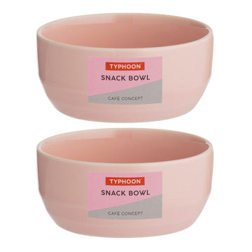 2pcs Typhoon Cafe Concept 9cm Pink Snack Bowl