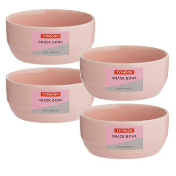 4pcs Typhoon Cafe Concept 9cm Pink Snack Bowl