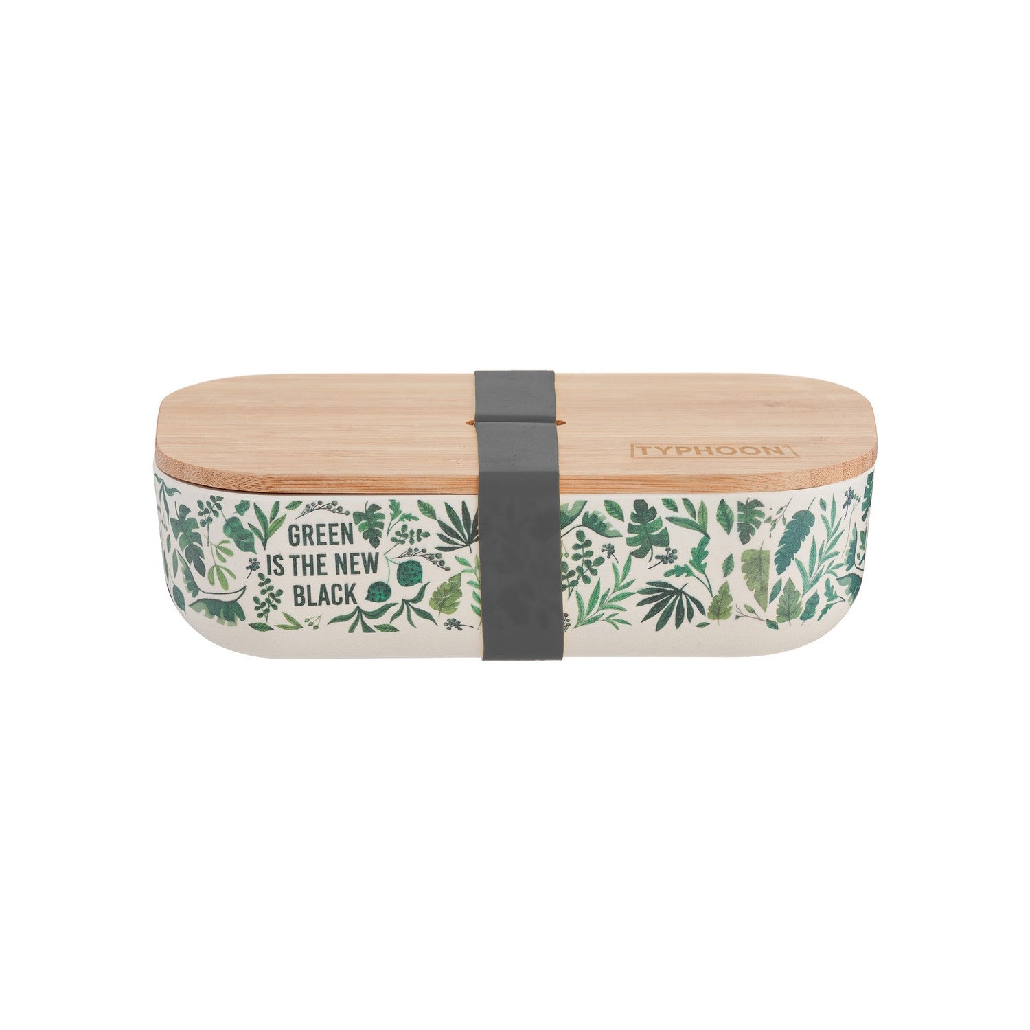 Typhoon Pure Green New Black Bamboo Lunch Box