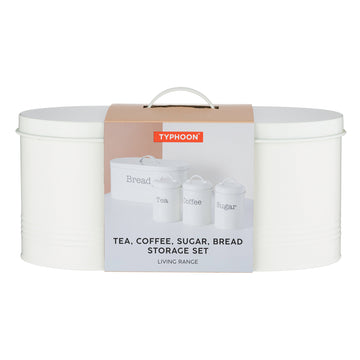 Typhoon Colonna Cream Canisters & Bread Bin Crock Set