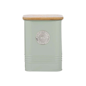 Typhoon 1.3L Tin Airtight Wooden Lid Tea Canister