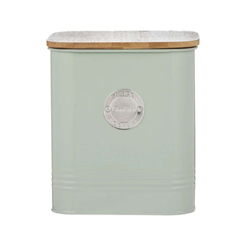 Typhoon 2.7L Tin Airtight Wooden Lid Cookie Canister