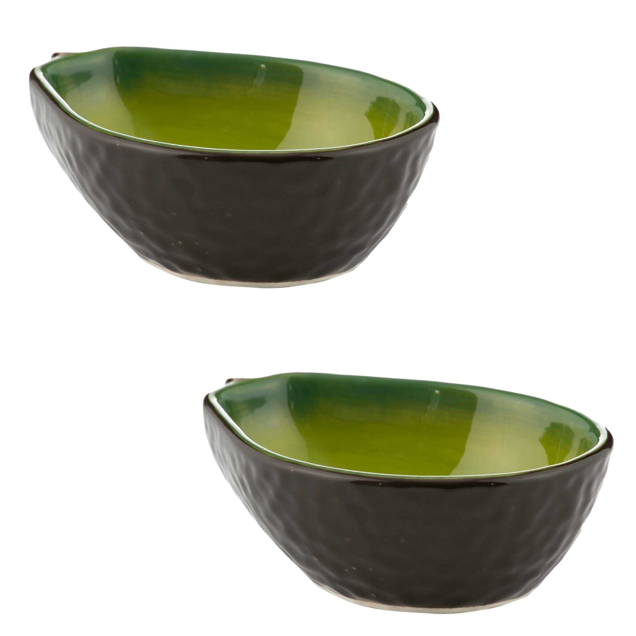 2Pcs Typhoon World Foods Green Avocado Bowls