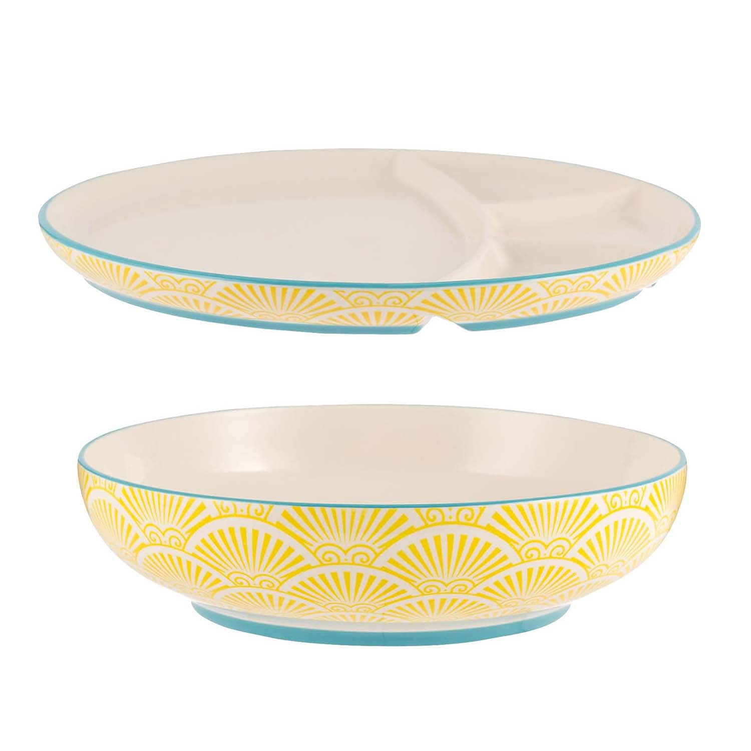 Multi-Cuisine 23cm Bowl & Divider Plate