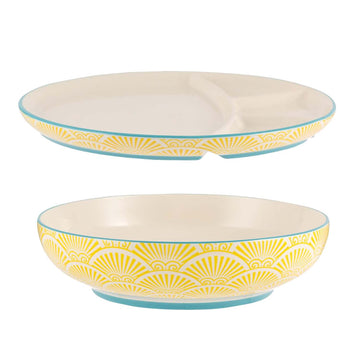 Multi-Cuisine 23cm Bowl & Divider Plate