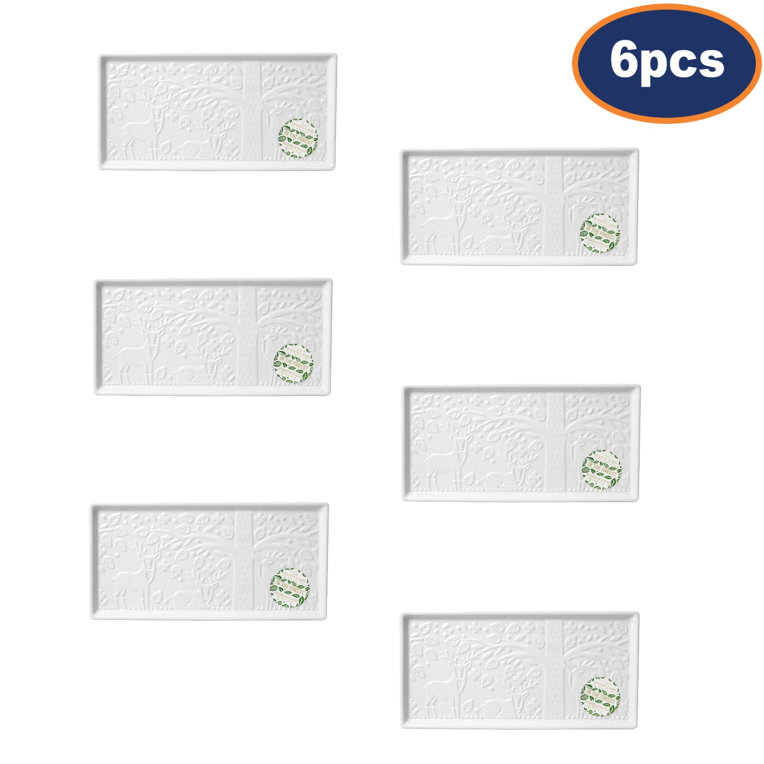 6Pcs Mason Cash In The Forest Food Serving Tray