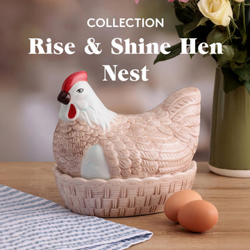 Mason Cash Earthenware Rise And Shine Egg Nest Holder