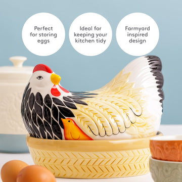 Mason Cash Earthenware Mother Hen Egg Nest Holder