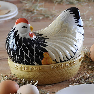 Mason Cash Earthenware Mother Hen Egg Nest Holder