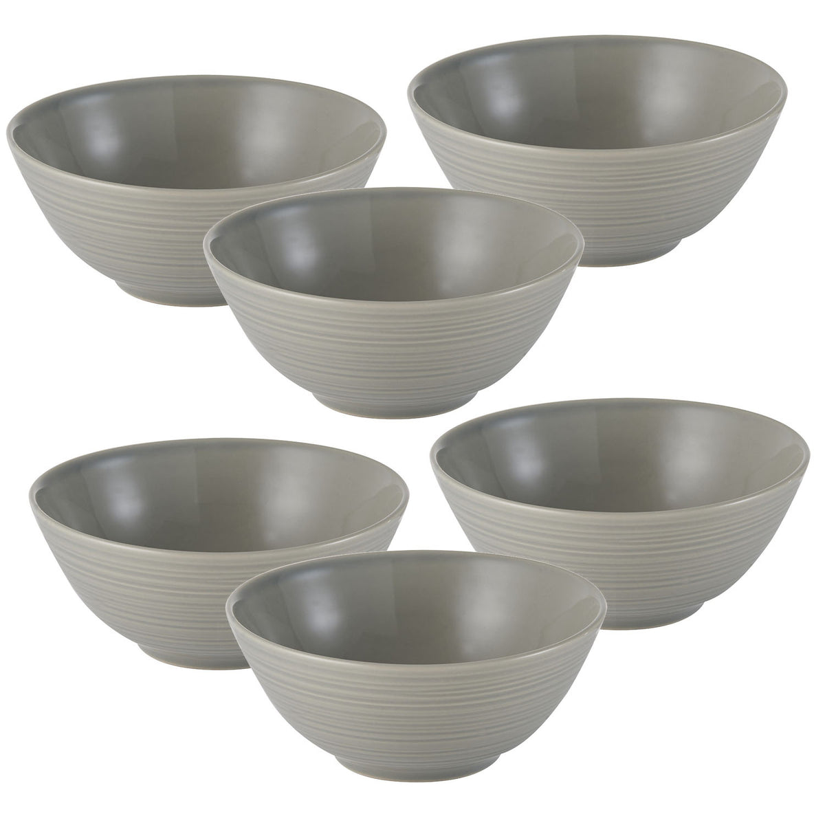 6pcs Mason Cash William Mason Grey Bowl