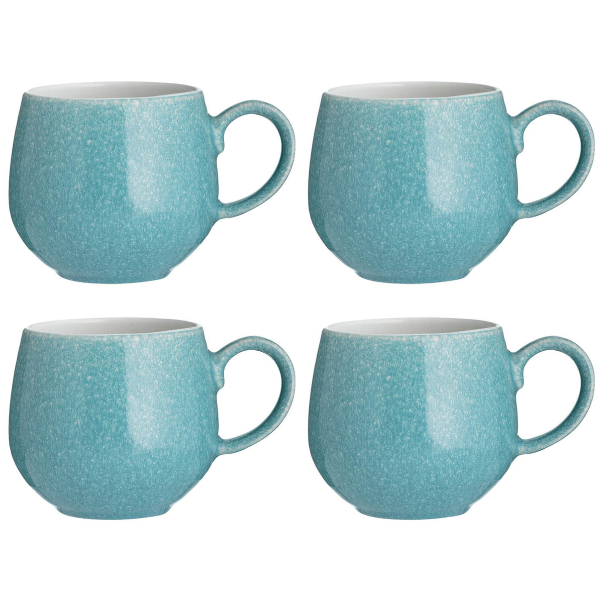 4Pcs Mason Cash Reactive Glaze Teal Mug