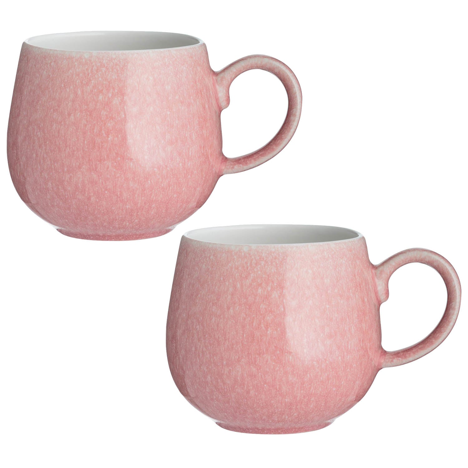 2Pcs Mason Cash Reactive Glaze Coral Mug