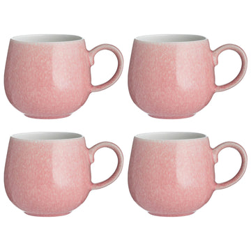 4Pcs Mason Cash Reactive Glaze Coral Mug