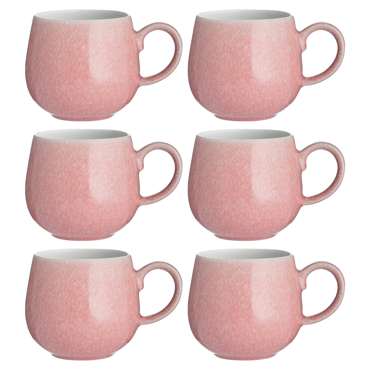6Pcs Mason Cash Reactive Glaze Coral Mug