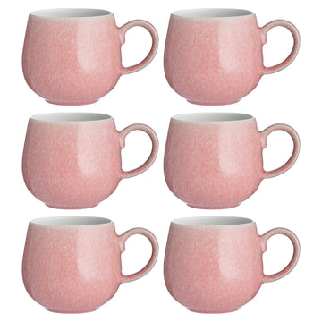 6Pcs Mason Cash Reactive Glaze Coral Mug
