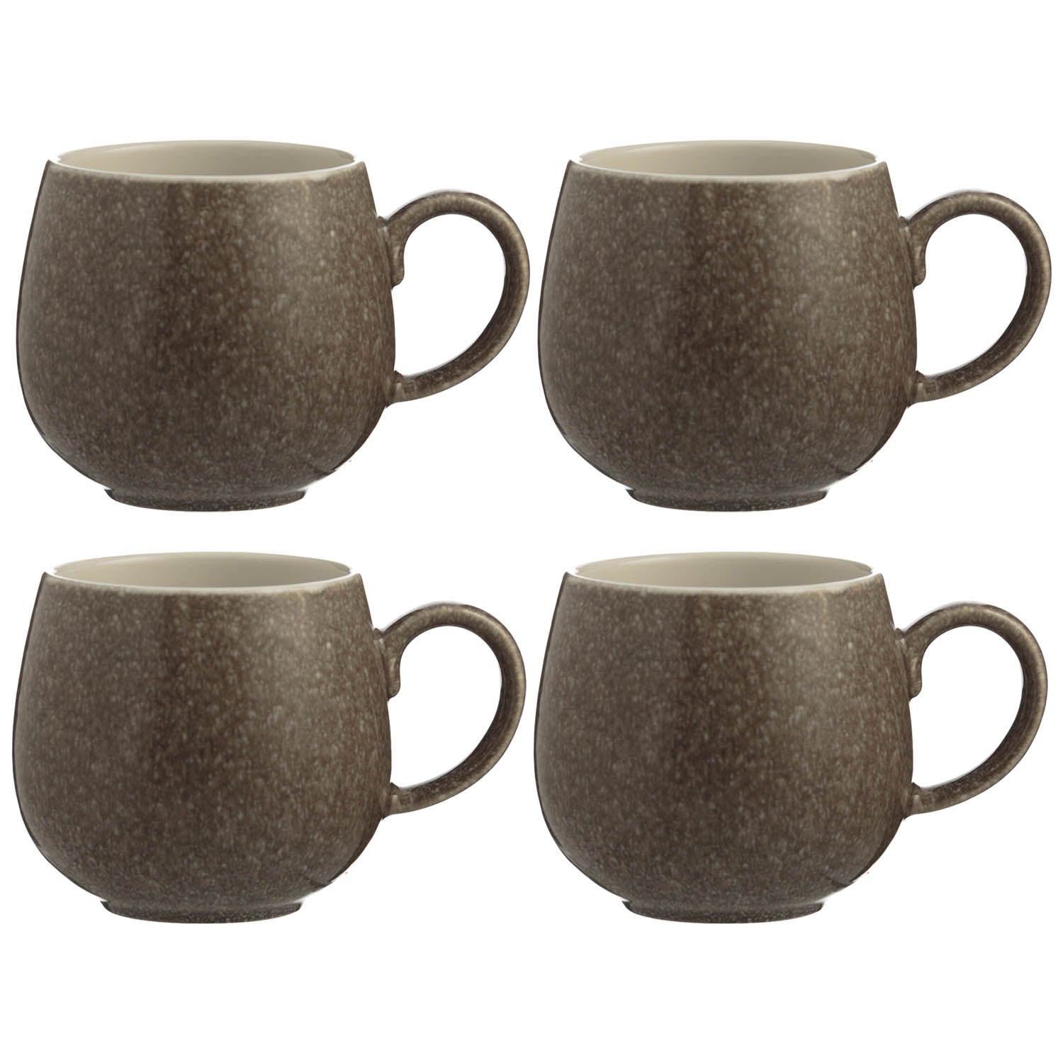 4Pcs Mason Cash Reactive Charcoal Mugs