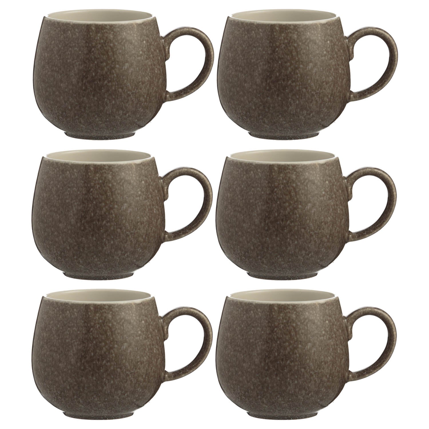 6Pcs Mason Cash Reactive Charcoal Mugs