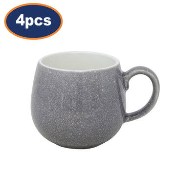 4Pcs Mason Cash Reactive Charcoal Mugs