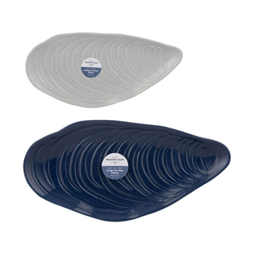 2Pc Food Serving Nautical Platters Set
