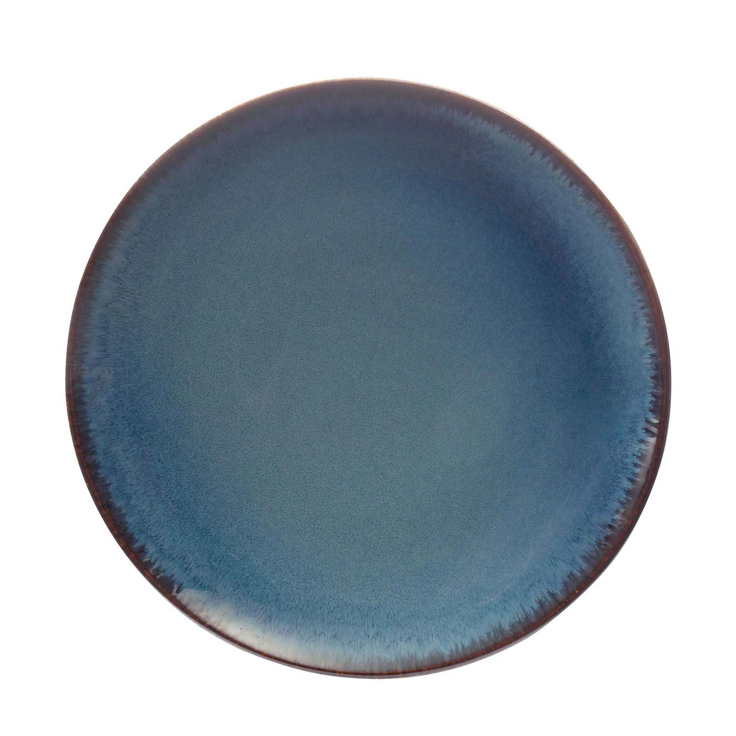 Blue Reactive Glazed 26.5cm Stoneware Dinner Plate