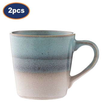 2Pcs Mason Cash 400ml Fade Blue Stoneware Coffee Mugs