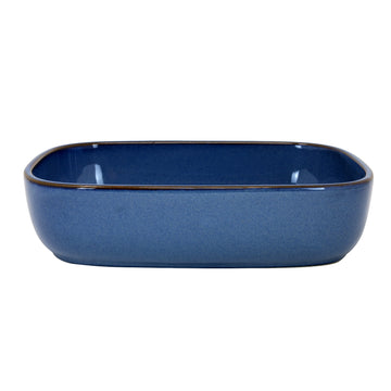 23cm  Reactive Glaze Blue 1.2L Rectangle Baking Oven Dish