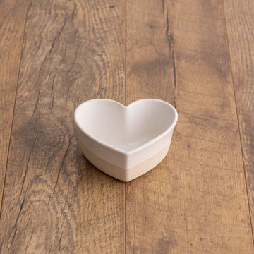 350ml Stoneware Heart Shaped Baking Mould Serving Dish