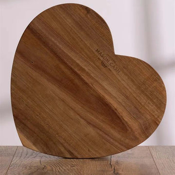 Heart Shaped Acacia Wood Reversible Chopping Board