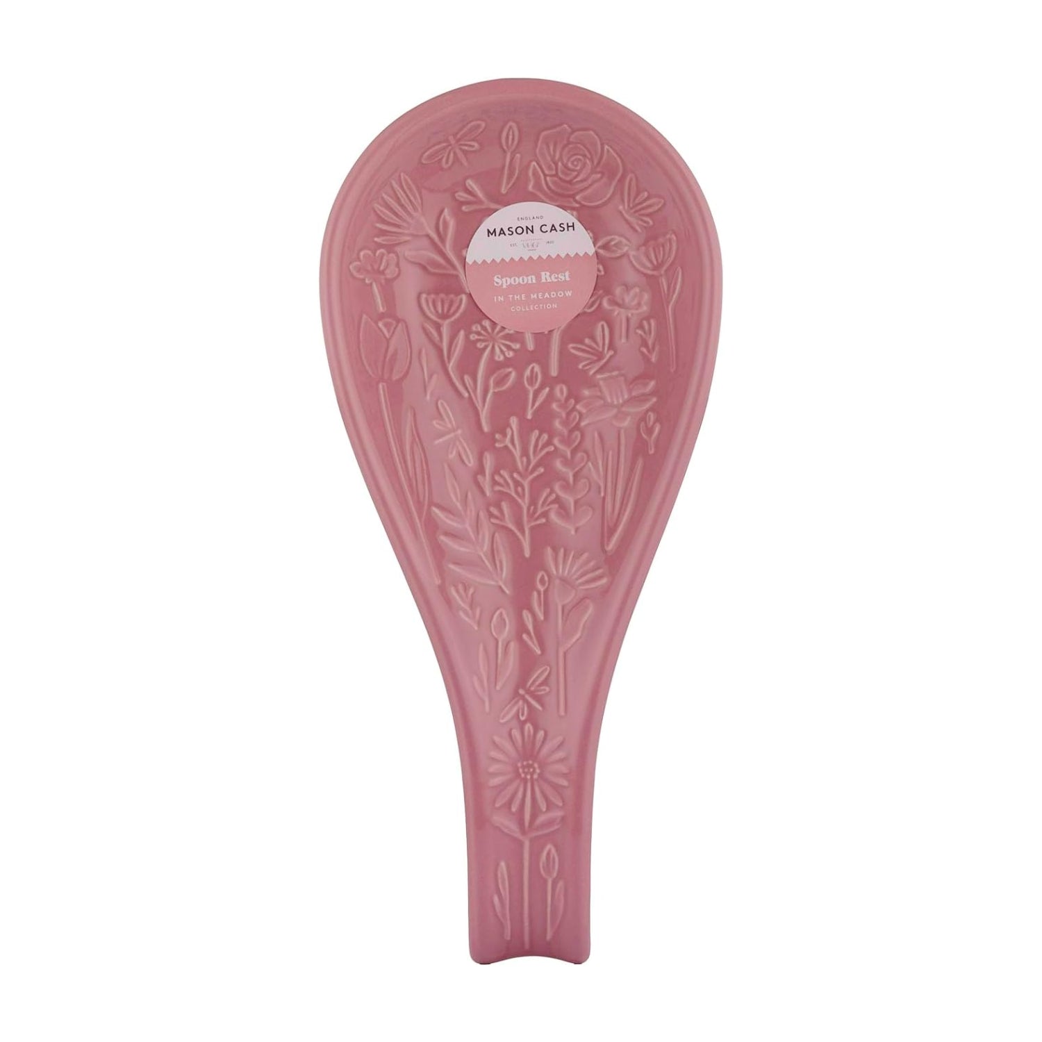 In The Meadow Ceramic Purple Floral Embossed Spoon Rest