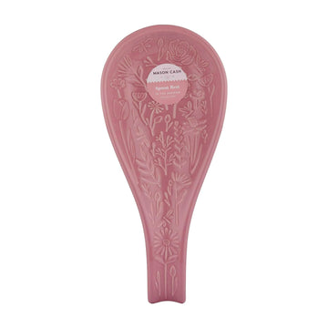 In The Meadow Ceramic Purple Floral Embossed Spoon Rest
