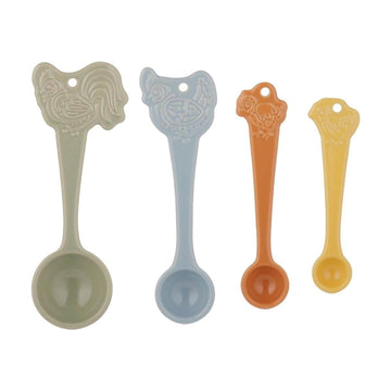 Set Of 4 Home To Roost Measuring Spoons