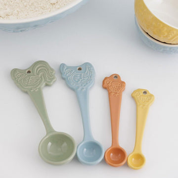 Set Of 4 Home To Roost Measuring Spoons