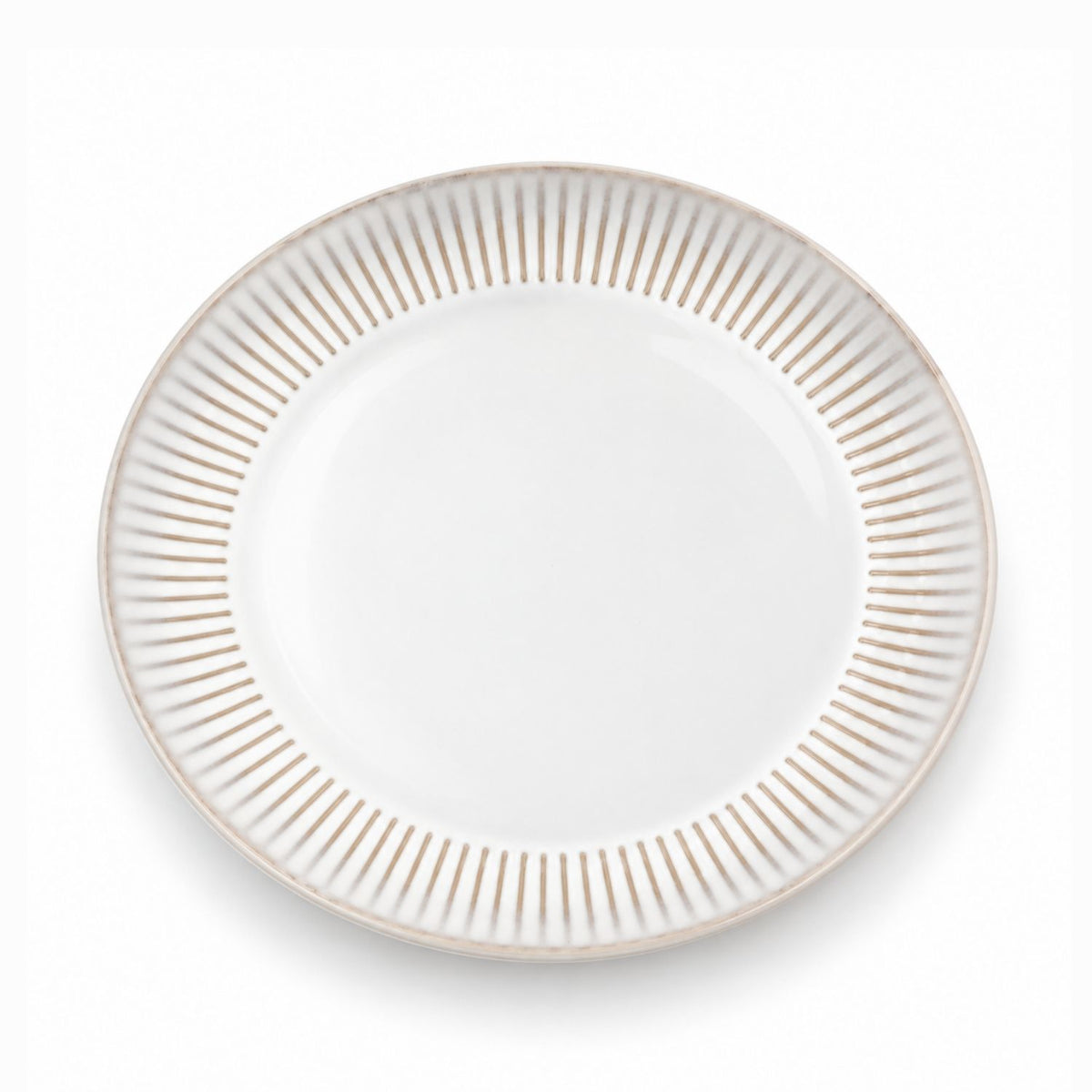 Mason Cash Ridge Design White 22cm Stoneware Side Plate