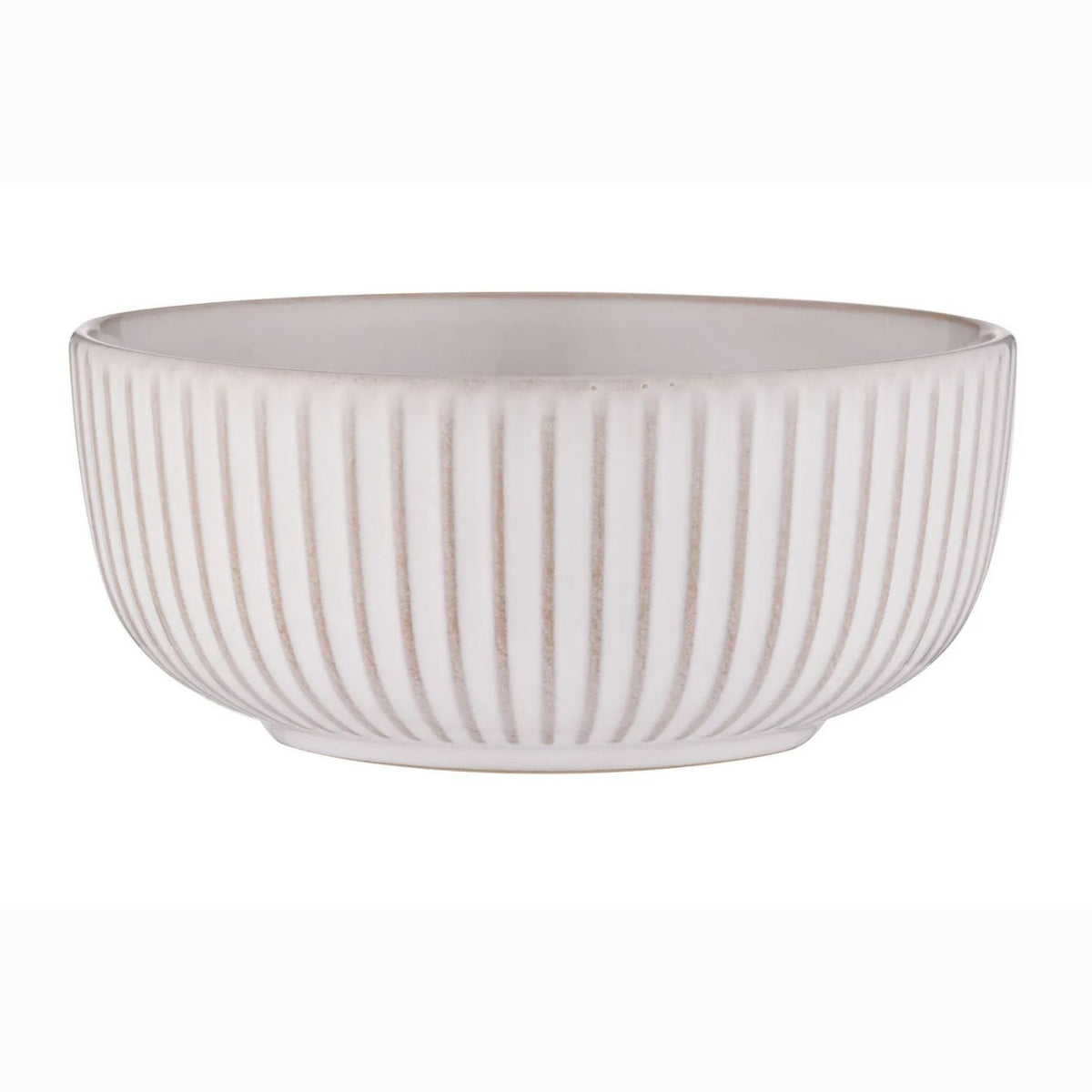 Mason Cash White Ridge 15cm Stoneware 550ml Round Bowl