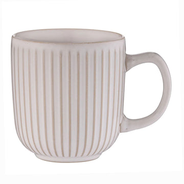 Mason Cash White Ridge 420ml Stoneware Coffee Mug